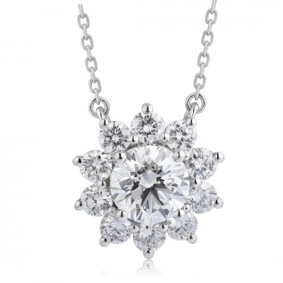 Ruif Jewelry PT950 platinum 0.33ct Lab Grown Diamond Pendant(not include the chain) Jewelry for Party Gift
