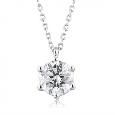 Ruif Jewelry PT950 platinum 1.00ct Lab Grown Diamond Pendant(not include the chain) Jewelry for Party Gift