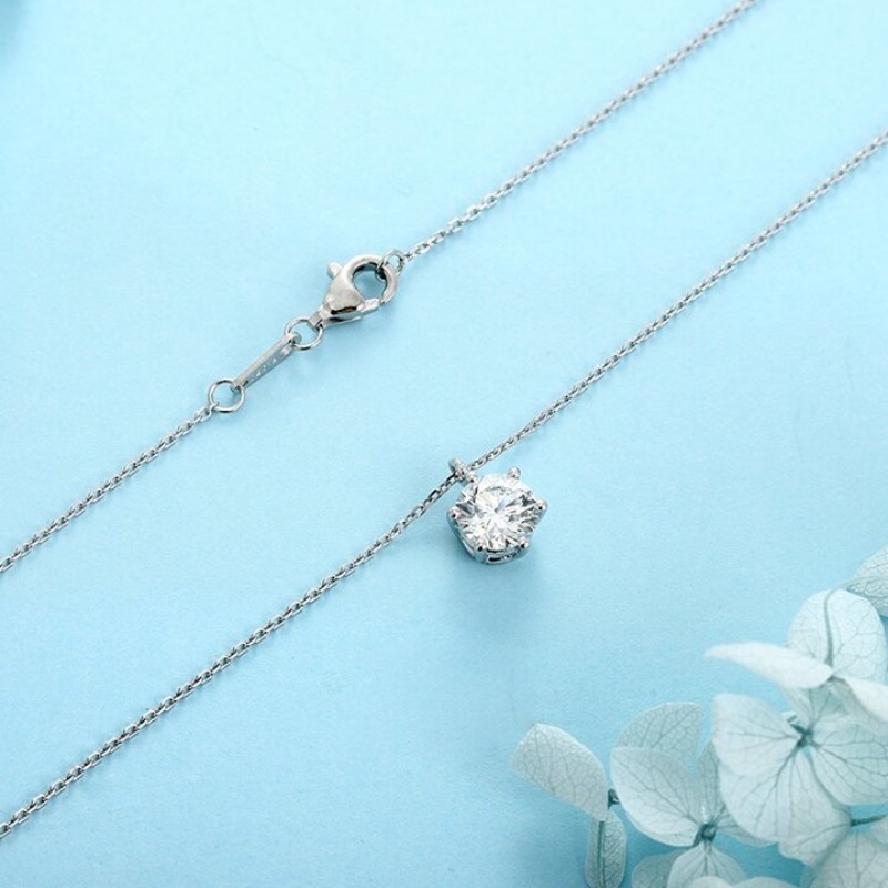 Ruif Jewelry PT950 platinum 1.00ct Lab Grown Diamond Pendant(not include the chain) Jewelry for Party Gift