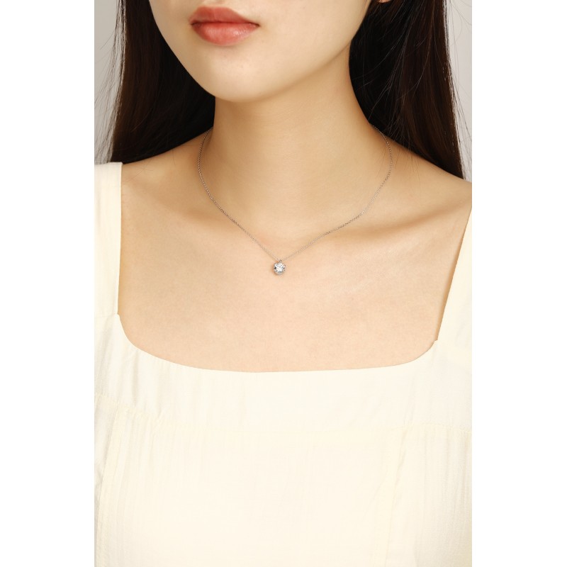 Ruif Jewelry PT950 platinum 1.00ct Lab Grown Diamond Pendant(not include the chain) Jewelry for Party Gift