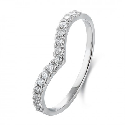 Ruif Jewelry Classic Design PT950 Platinum 0.26ct Lab Grown Diamond Ring Gemstone Jewelry