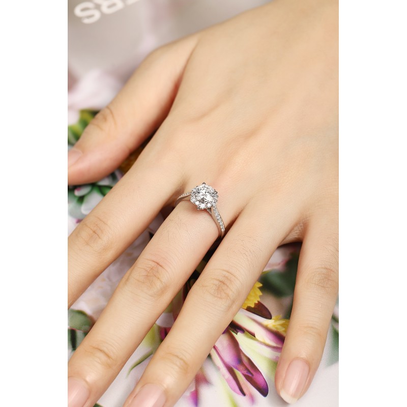 Ruif Jewelry Classic Design PT950 Platinum 1.04ct Lab Grown Diamond Ring Gemstone Jewelry Ruif Jewelry Classic Design PT950 Platinum 1.04ct Lab Grown Diamond Ring Gemstone Jewelry