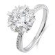 Ruif Jewelry Classic Design PT950 Platinum 1.0ct Lab Grown Diamond Ring Gemstone Jewelry for party
