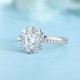 Ruif Jewelry Classic Design PT950 Platinum 1.0ct Lab Grown Diamond Ring Gemstone Jewelry for party