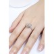 Ruif Jewelry Classic Design PT950 Platinum 1.0ct Lab Grown Diamond Ring Gemstone Jewelry for party