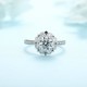 Ruif Jewelry Classic Design PT950 Platinum 1.03ct Lab Grown Diamond Ring Gemstone Jewelry