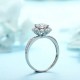 Ruif Jewelry Classic Design PT950 Platinum 1.03ct Lab Grown Diamond Ring Gemstone Jewelry