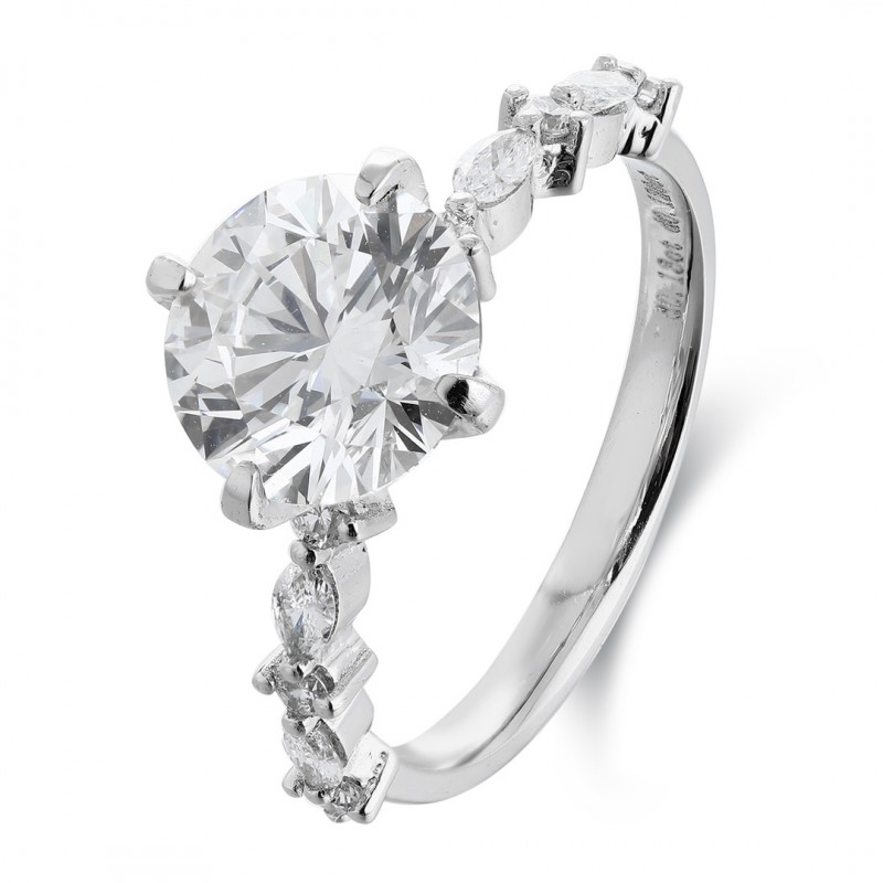 Ruif Jewelry Classic Design PT950 Platinum 2.12ct Lab Grown Diamond Ring Gemstone Jewelry Ruif Jewelry Classic Design PT950 Platinum 2.12ct Lab Grown Diamond Ring Gemstone Jewelry
