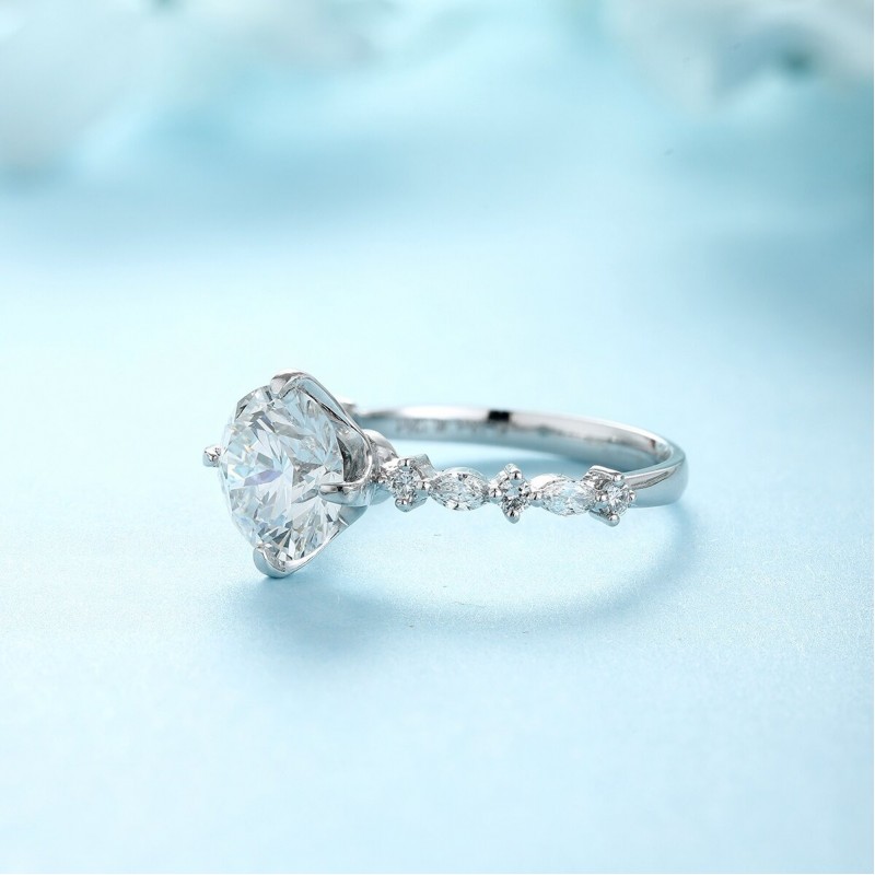 Ruif Jewelry Classic Design PT950 Platinum 2.12ct Lab Grown Diamond Ring Gemstone Jewelry Ruif Jewelry Classic Design PT950 Platinum 2.12ct Lab Grown Diamond Ring Gemstone Jewelry