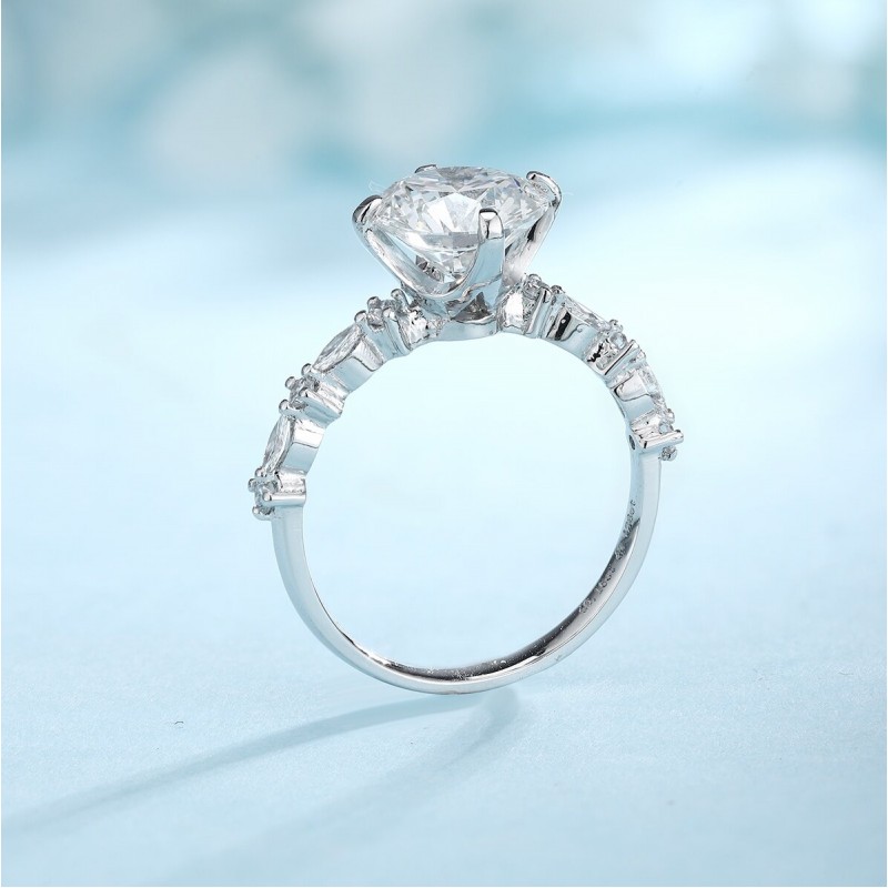 Ruif Jewelry Classic Design PT950 Platinum 2.12ct Lab Grown Diamond Ring Gemstone Jewelry Ruif Jewelry Classic Design PT950 Platinum 2.12ct Lab Grown Diamond Ring Gemstone Jewelry