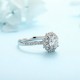 Ruif Jewelry Classic Design PT950 Platinum 1.01ct Lab Grown Diamond Ring Gemstone Jewelry for party