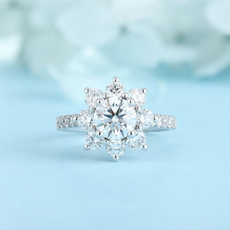 Ruif Jewelry Classic Design PT950 Platinum 1.04ct Lab Grown Diamond Ring Gemstone Jewelry for party Ruif Jewelry Classic Design PT950 Platinum 1.04ct Lab Grown Diamond Ring Gemstone Jewelry for party