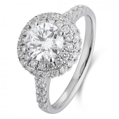 Ruif Jewelry Classic Design PT950 Platinum 1.0ct Lab Grown Diamond Ring Gemstone Jewelry