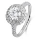 Ruif Jewelry Classic Design PT950 Platinum 1.0ct Lab Grown Diamond Ring Gemstone Jewelry