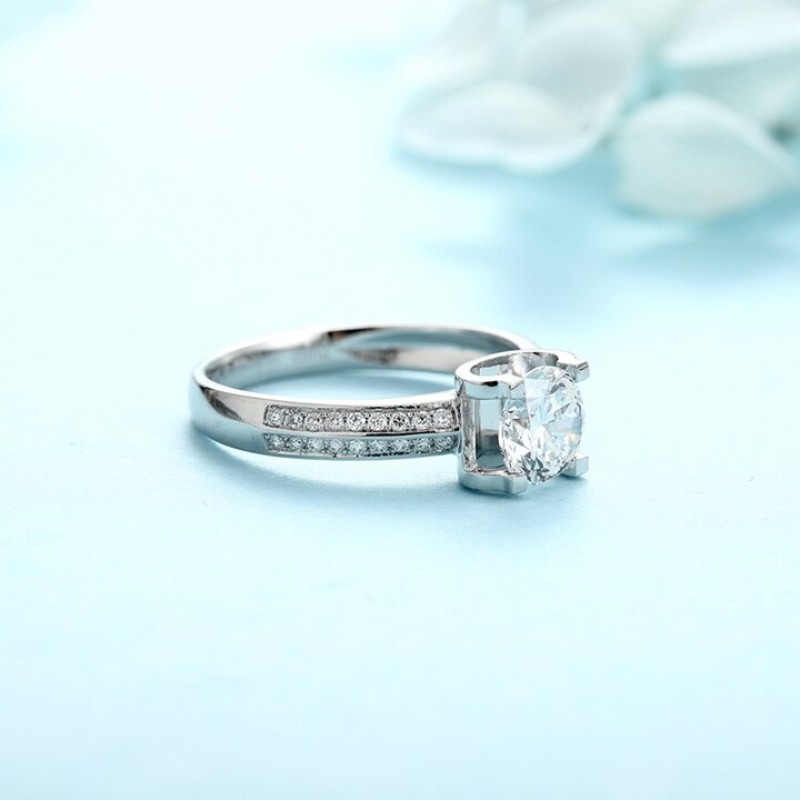 Ruif Jewelry Classic Design PT950 Platinum 1.01ct Lab Grown Diamond Ring Gemstone Jewelry Ruif Jewelry Classic Design PT950 Platinum 1.01ct Lab Grown Diamond Ring Gemstone Jewelry