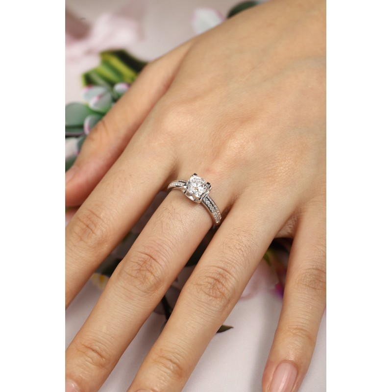 Ruif Jewelry Classic Design PT950 Platinum 1.01ct Lab Grown Diamond Ring Gemstone Jewelry Ruif Jewelry Classic Design PT950 Platinum 1.01ct Lab Grown Diamond Ring Gemstone Jewelry