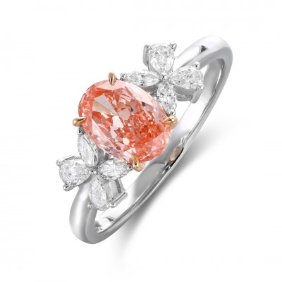 Ruif Jewelry Classic Design PT950 Platinum 1.05ct Lab Grown Diamond Ring Gemstone Jewelry
