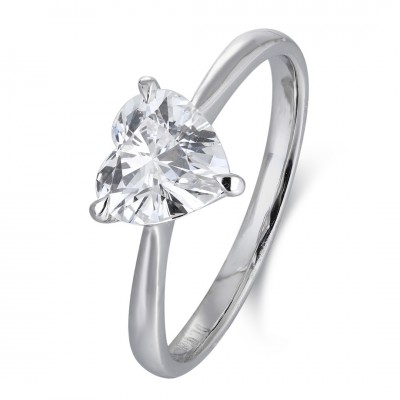Ruif Jewelry Classic Design PT950 Platinum 1.07ct Lab Grown Diamond Ring Gemstone Jewelry