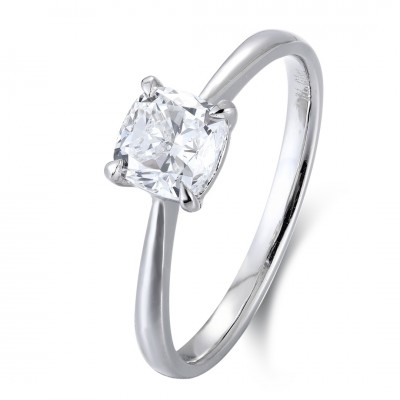 Ruif Jewelry Classic Design PT950 Platinum 1.01ct Lab Grown Diamond Ring Gemstone Jewelry