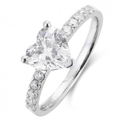 Ruif Jewelry Classic Design PT950 Platinum 1.10ct Lab Grown Diamond Ring Gemstone Jewelry for party