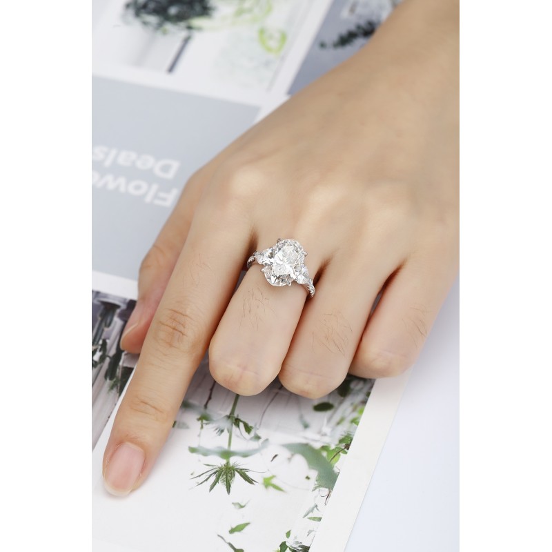 Ruif Jewelry Classic Design PT950 Platinum 5.11ct Lab Grown Diamond Ring Gemstone Jewelry Ruif Jewelry Classic Design PT950 Platinum 5.11ct Lab Grown Diamond Ring Gemstone Jewelry