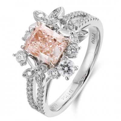 Ruif Jewelry Classic Design PT950 Platinum 1.32ct Lab Grown Diamond Ring Gemstone Jewelry
