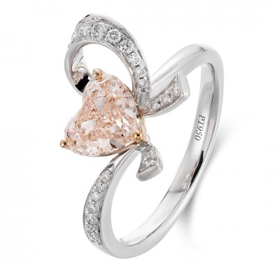 Ruif Jewelry Classic Design PT950 Platinum 1.05ct Lab Grown Diamond Ring Gemstone Jewelry For Party Gift
