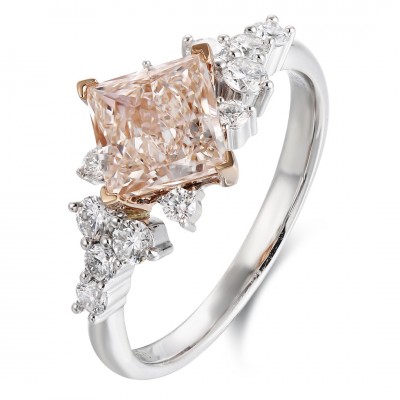 Ruif Jewelry Classic Design PT950 Platinum 1.50ct Lab Grown Diamond Ring Gemstone Jewelry