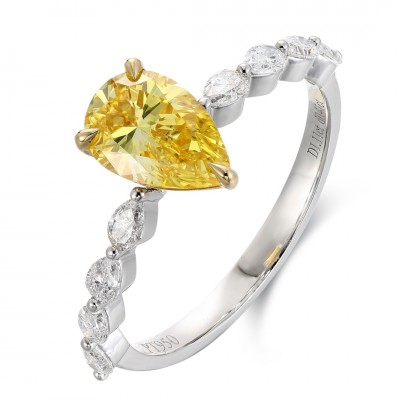 Ruif Jewelry Classic Design PT950 Platinum 1.11ct Lab Grown Diamond Ring Gemstone Jewelry
