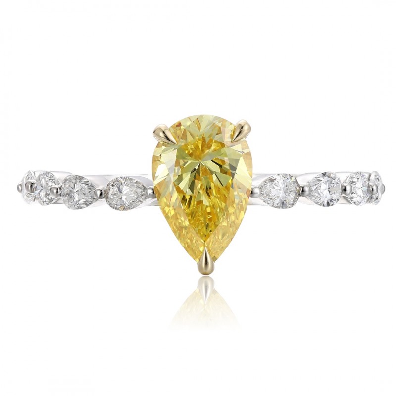 Ruif Jewelry Classic Design PT950 Platinum 1.11ct Lab Grown Diamond Ring Gemstone Jewelry