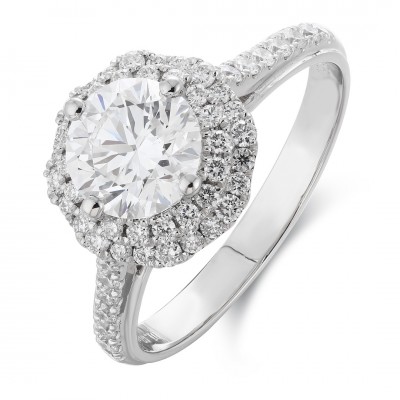 Ruif Jewelry Classic Design PT950 Platinum 1.07ct Lab Grown Diamond Ring Gemstone Jewelry