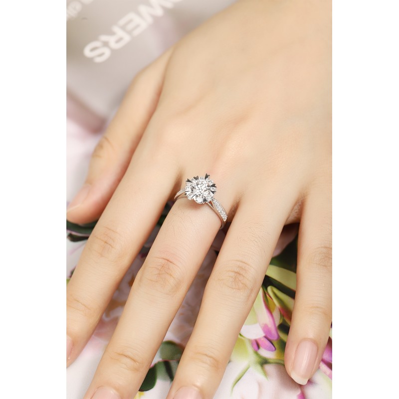 Ruif Jewelry Classic Design PT950 Platinum 1.04ct Lab Grown Diamond Ring Gemstone Jewelry Ruif Jewelry Classic Design PT950 Platinum 1.04ct Lab Grown Diamond Ring Gemstone Jewelry
