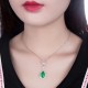Ruif Jewelry Classic Design 9K White Gold 5.65ct Lab Grown Emerald Pendant Necklace Gemstone Jewelry