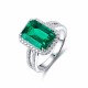 Ruif Jewelry Classic Design 9K White Gold 2.45ct Lab Grown Emerald Ring Gemstone Jewelry