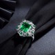 Ruif Jewelry Classic Design 9K White Gold 3.6ct Lab Grown Emerald Ring Gemstone Jewelry Ruif Jewelry Classic Design 9K White Gold 3.6ct Lab Grown Emerald Ring Gemstone Jewelry