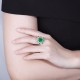 Ruif Jewelry Classic Design 9K White Gold 3.6ct Lab Grown Emerald Ring Gemstone Jewelry