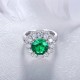 Ruif Jewelry Classic Design 9K White Gold 2.3ct Lab Grown Emerald Ring Gemstone Jewelry Ruif Jewelry Classic Design 9K White Gold 2.3ct Lab Grown Emerald Ring Gemstone Jewelry