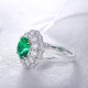 Ruif Jewelry Classic Design 9K White Gold 2.3ct Lab Grown Emerald Ring Gemstone Jewelry Ruif Jewelry Classic Design 9K White Gold 2.3ct Lab Grown Emerald Ring Gemstone Jewelry