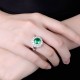 Ruif Jewelry Classic Design 9K White Gold 2.3ct Lab Grown Emerald Ring Gemstone Jewelry Ruif Jewelry Classic Design 9K White Gold 2.3ct Lab Grown Emerald Ring Gemstone Jewelry