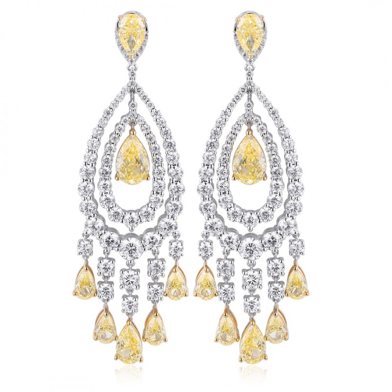 Ruif Jewelry Classic Design 9K Gold Yellow Simulated Diamond Earrings EPSY09016-B Gemstone Jewelry Ruif Jewelry Classic Design 9K Gold Yellow Simulated Diamond Earrings EPSY09016-B Gemstone Jewelry