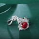 Ruif Jewelry Classic Design 9K White Gold 3.205ct Fielld Natural Ruby Ring Gemstone Jewelry
