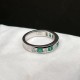 Ruif Jewelry Classic Design 9K White Gold 0.625ct Lab Grown Emerald Ring Gemstone Jewelry Ruif Jewelry Classic Design 9K White Gold 0.625ct Lab Grown Emerald Ring Gemstone Jewelry