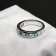Ruif Jewelry Classic Design 9K White Gold 0.625ct Lab Grown Emerald Ring Gemstone Jewelry Ruif Jewelry Classic Design 9K White Gold 0.625ct Lab Grown Emerald Ring Gemstone Jewelry