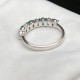Ruif Jewelry Classic Design 9K White Gold 0.58ct Lab Grown Emerald Ring Gemstone Jewelry Ruif Jewelry Classic Design 9K White Gold 0.58ct Lab Grown Emerald Ring Gemstone Jewelry