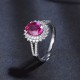 Ruif Jewelry Classic Design 9K White Gold 2.0ct Pink Color Lab Grown Sapphire Ring Gemstone Jewelry Ruif Jewelry Classic Design 9K White Gold 2.0ct Pink Color Lab Grown Sapphire Ring Gemstone Jewelry