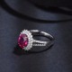 Ruif Jewelry Classic Design 9K White Gold 2.0ct Pink Color Lab Grown Sapphire Ring Gemstone Jewelry Ruif Jewelry Classic Design 9K White Gold 2.0ct Pink Color Lab Grown Sapphire Ring Gemstone Jewelry