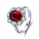 Ruif Jewelry Classic Design 9K White Gold 3.43ct Red Color Lab Grown Ruby Ring Gemstone Jewelry Ruif Jewelry Classic Design 9K White Gold 3.43ct Red Color Lab Grown Ruby Ring Gemstone Jewelry
