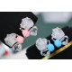 Ruif Jewelry S925 Silver 20x27mm Turquoise /Queen Shell Earrings Blue/Pink Color Gemstone Fashion Jewelry Ruif Jewelry S925 Silver 20x27mm Turquoise /Queen Shell Earrings Blue/Pink Color Gemstone Fashion Jewelry