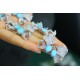 Ruif Jewelry S925 Silver 20x27mm Turquoise /Queen Shell Earrings Blue/Pink Color Gemstone Fashion Jewelry Ruif Jewelry S925 Silver 20x27mm Turquoise /Queen Shell Earrings Blue/Pink Color Gemstone Fashion Jewelry