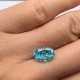  RUIF Jewelry Oval Shape L-Aquamarine Color Crushed Ice Cutting Cubic Zirconia Stone Hand Make High Carbon CZ Diamond